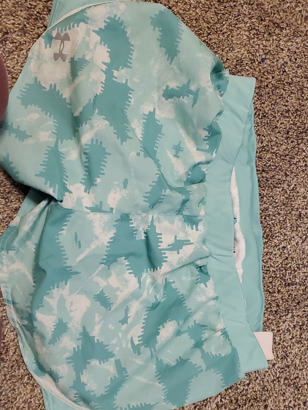 LG Mint Green Patterned Athletic Shorts